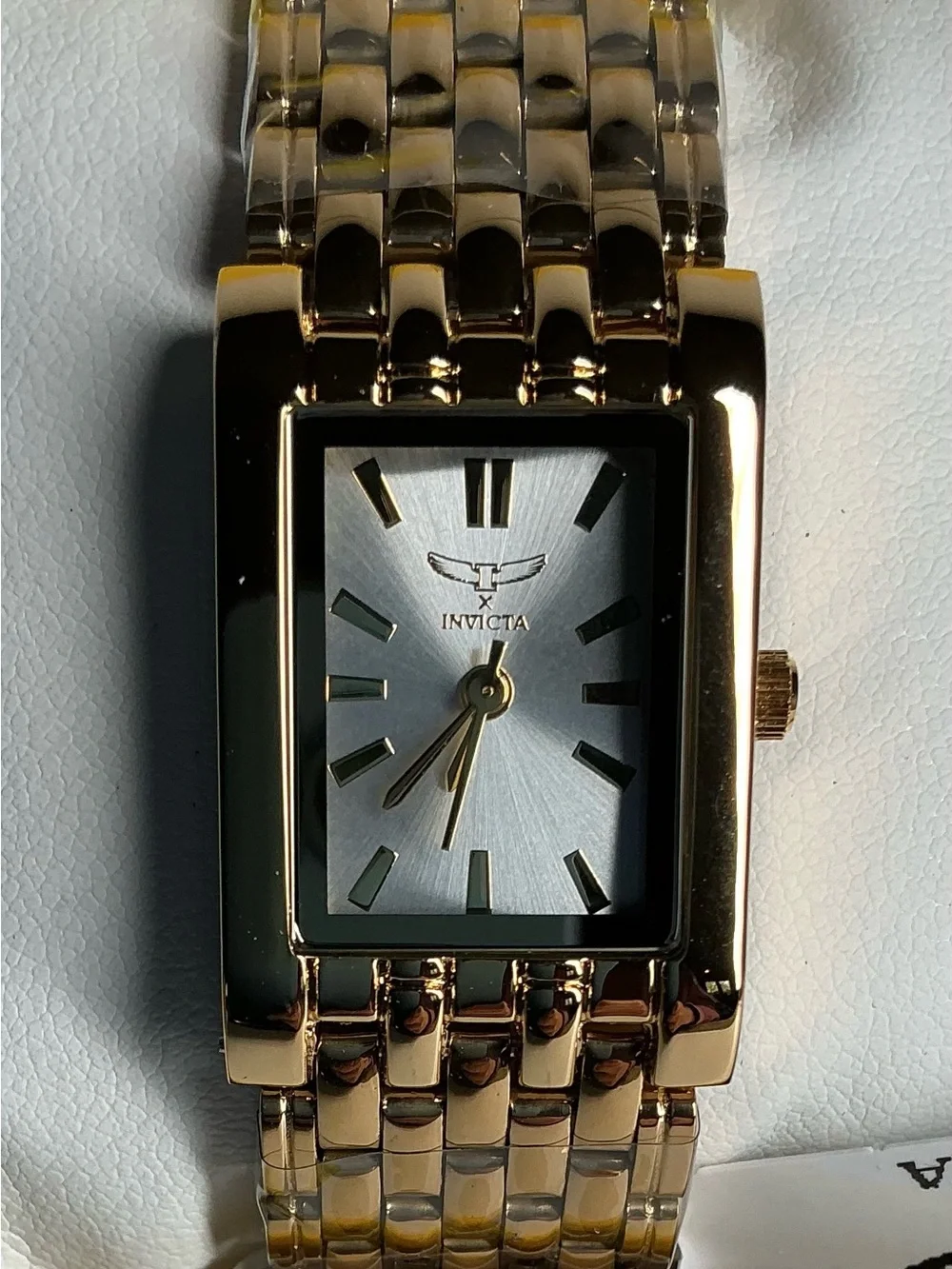 Invicta Rose Gold Tone Bracelet Watch with silver Dial(69891)